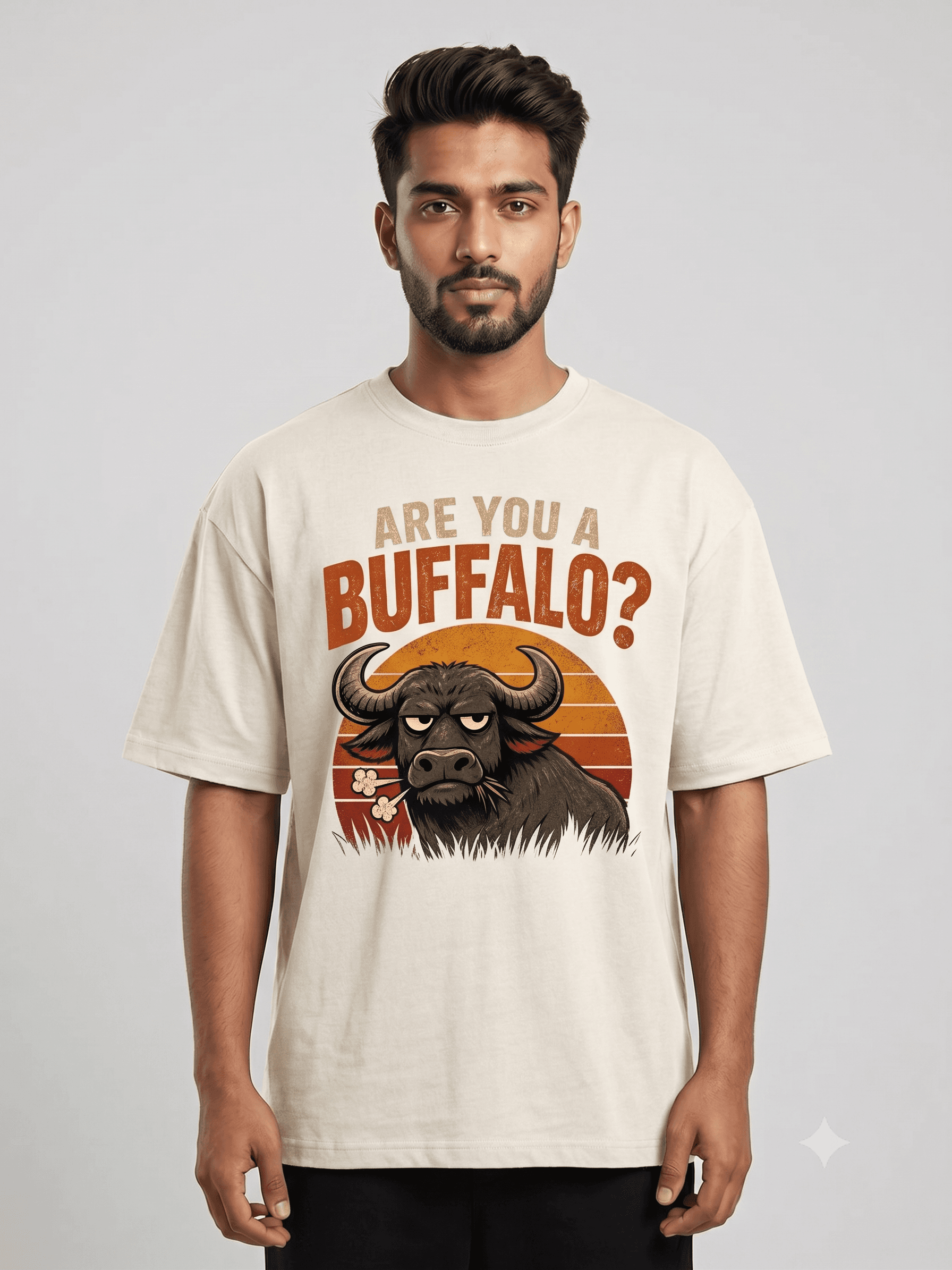 Are You A Buffalo? — White — On Model (real)